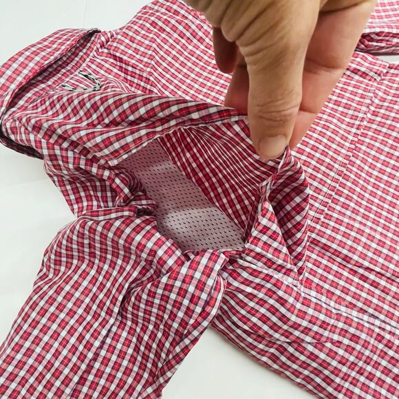 NWT Prodoh Size S (8/10) Winterberry Plaid Fishing Shirt - Picture 5 of 6